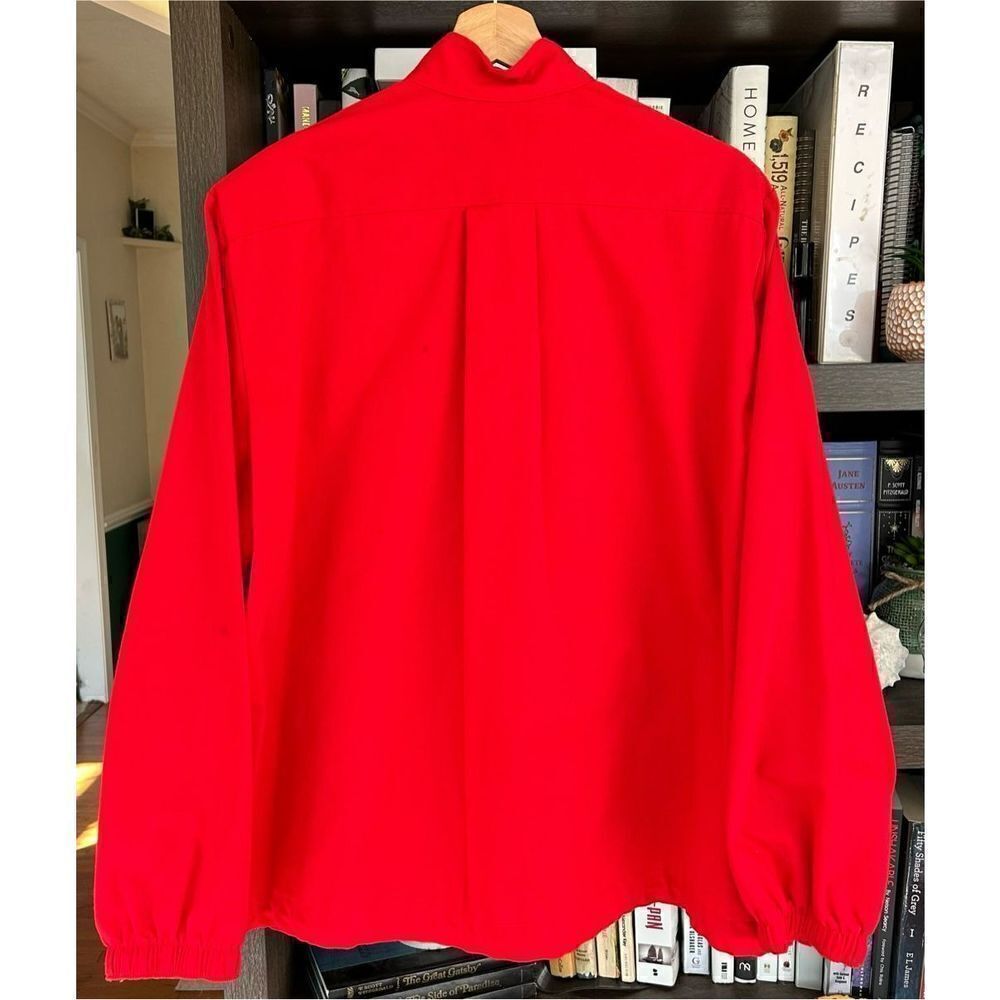 Vintage Levi’s 1980s Red Front Zip Jacket With Shoulder Pads Size Small - Picture 2 of 16
